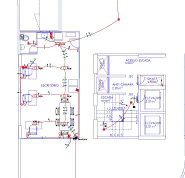 Projeto elétrico de loteamento